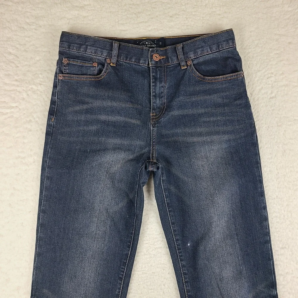 Lucky Brand Jeans Boys 18‎ Blue Classic Straight Leg Dark Wash Denim *